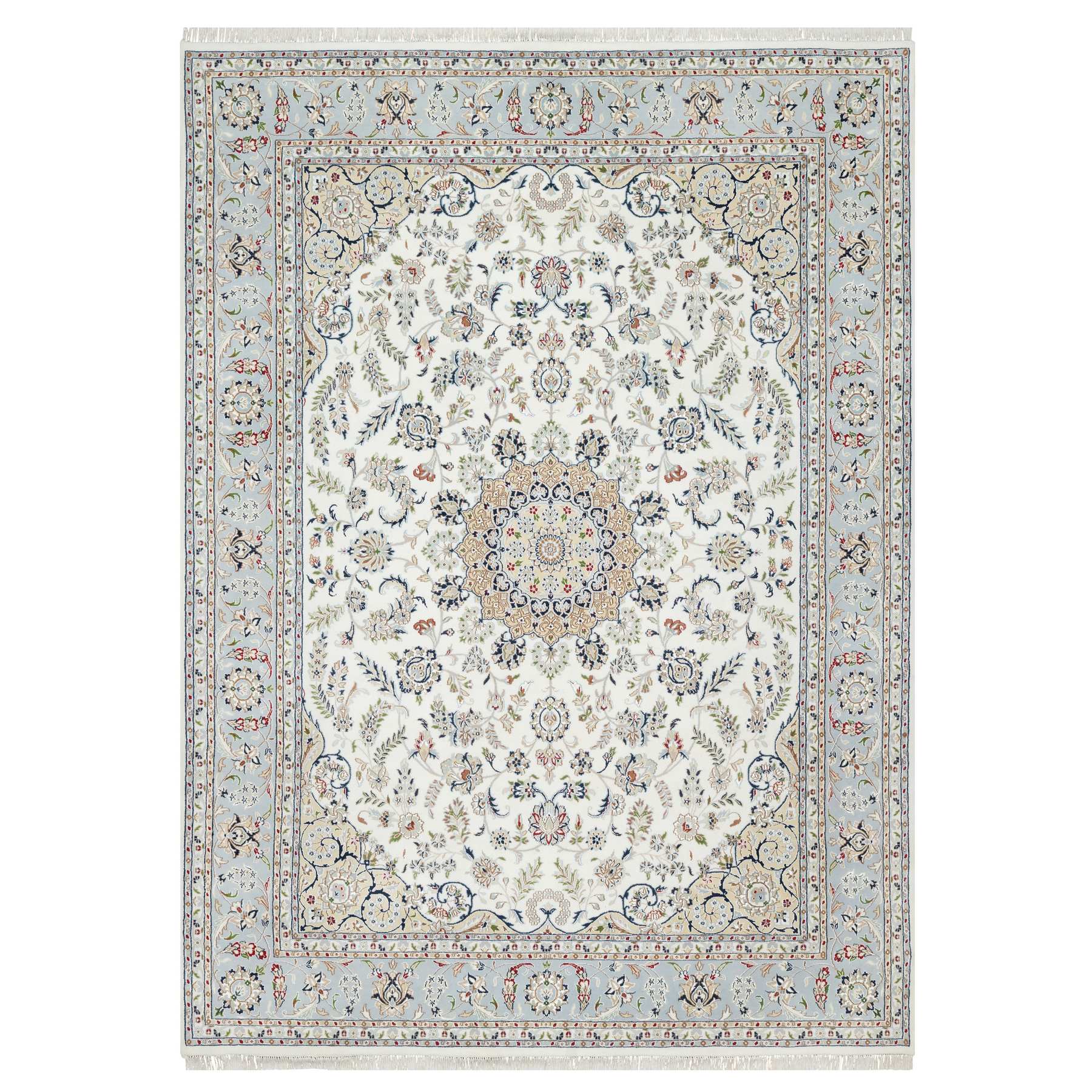 Traditional Silk Hand-Knotted Area Rug 8'9